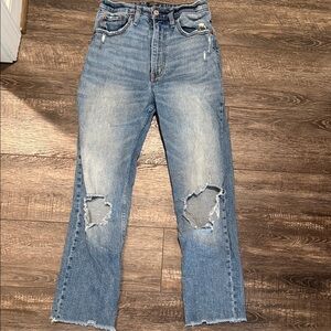 Abercrombie & Fitch Zoe Natural Rise Ankle Straight